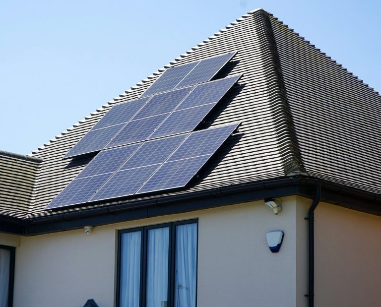 Solar Panels on a House